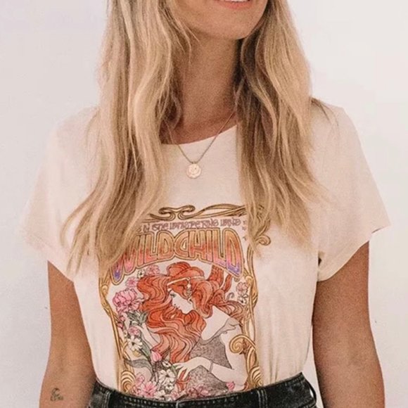 ✨Sale!!✨ Wild Child Dusty Angel Gypsy T-Shirt Medium - Picture 3 of 12